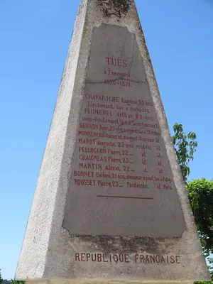 Monument aux Morts 1870 de Barbezieux-Saint-Hilaire