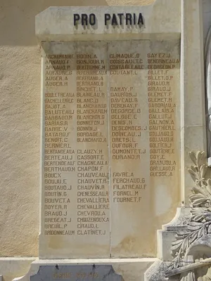 Monument aux Morts 14-18 de Barbezieux-Saint-Hilaire