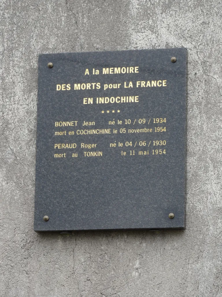 Plaque Indochine de Ruffec