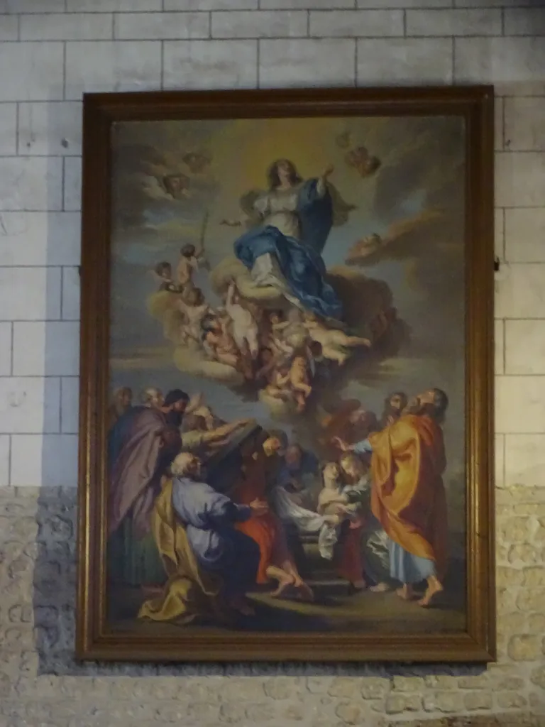 Tableau : Assomption de la Vierge dans l'Église Saint-Mathias de Barbezieux-Saint-Hilaire