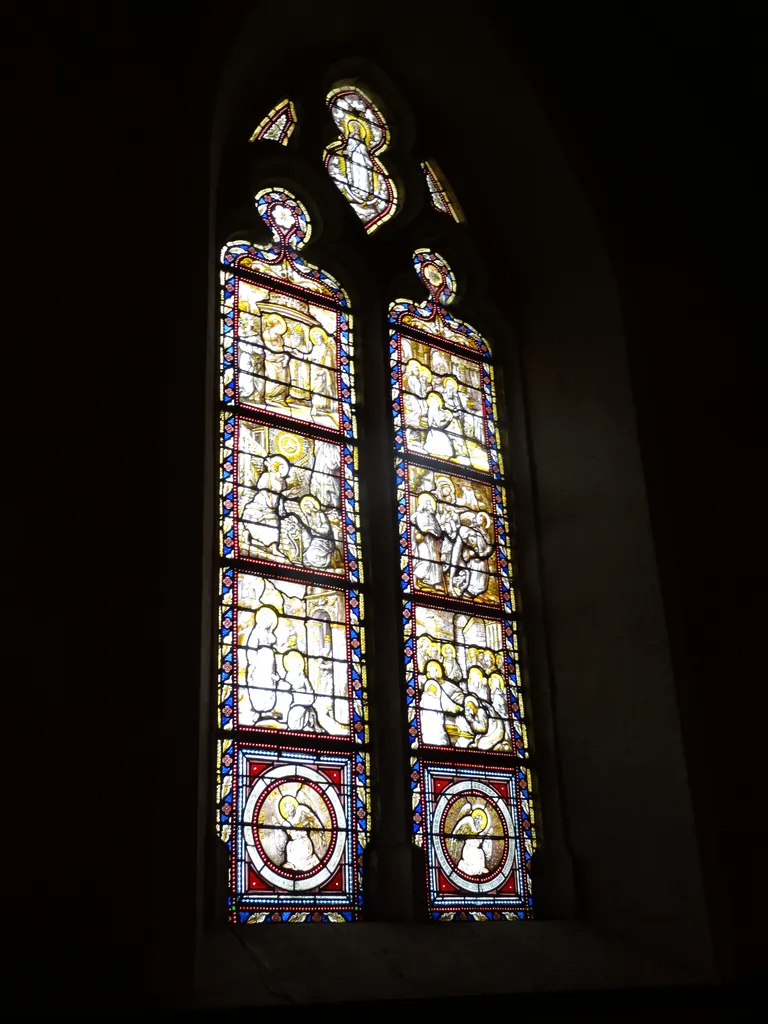 Vitrail Baie D dans l'Église Saint-André de Ruffec